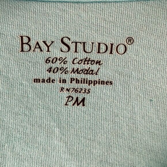 Bay Studio Ladies Sequined Top , Size Petite Medium, Blue - Picture 6 of 8